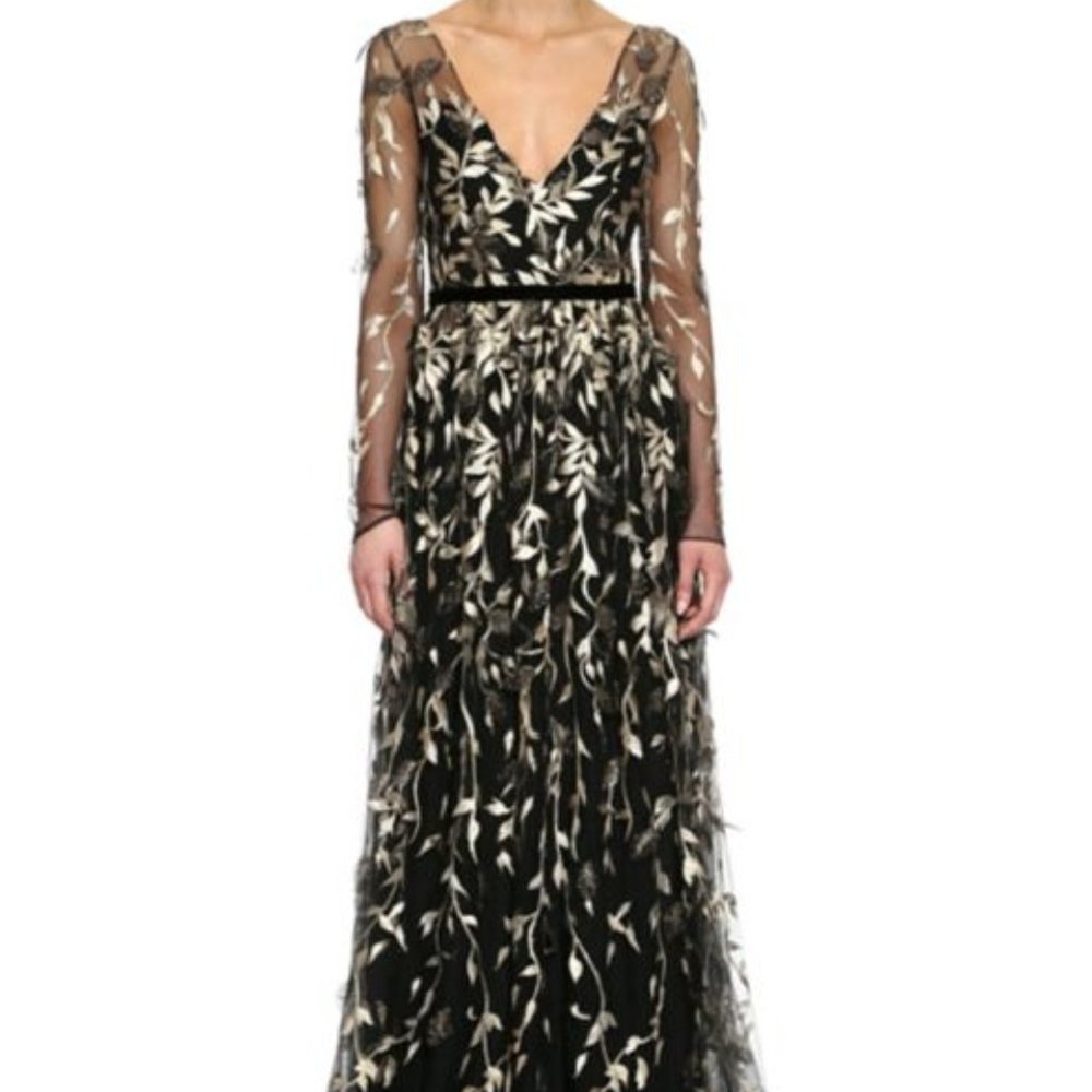 New Sheer Overlay Gown - Wedding / Ball / Formal - Picture 1 of 9
